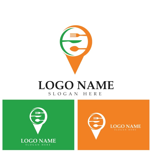 Food Point Logo Design Template