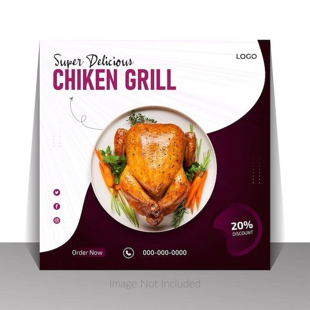 Food Poster DesignChiken Grill poster design