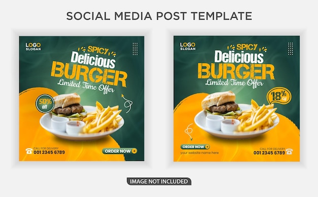 Food Promotional Social Media banner post