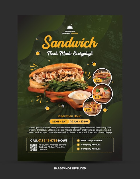 Food Restaurant Flyers Template