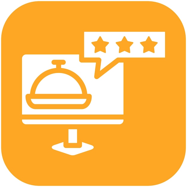 Vector food review vector icon illustration of street food iconset