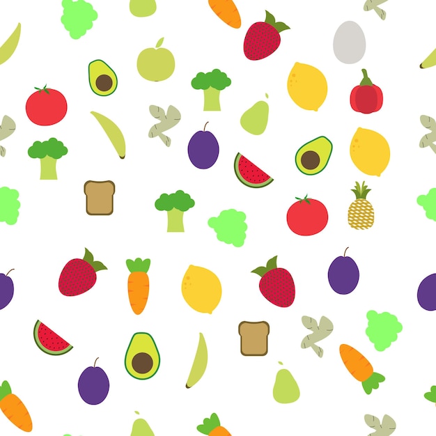 Food seamless pattern