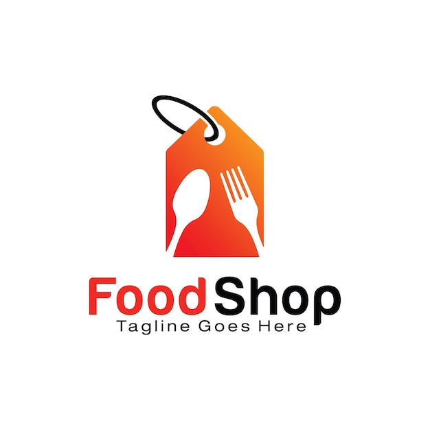 Food Shop logo design template