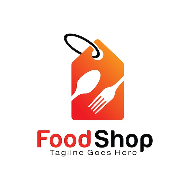 Food Shop logo design template