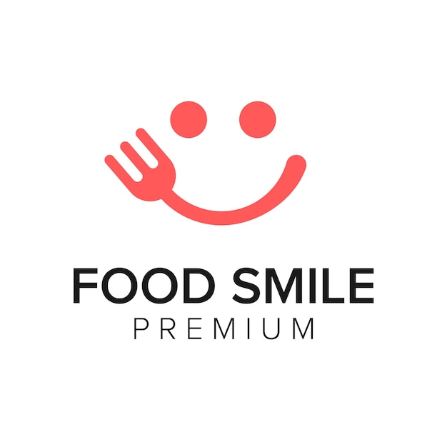 food smile logo icon vector template