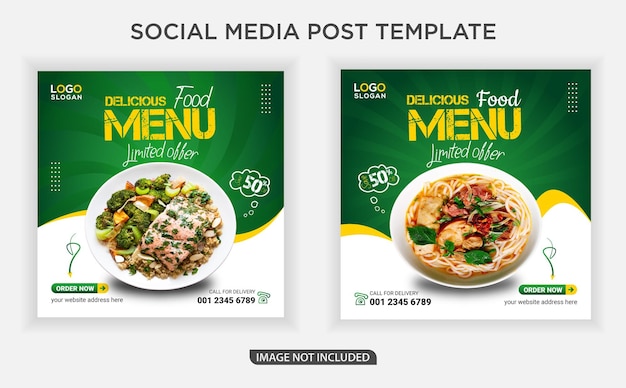 Food social media ads Post