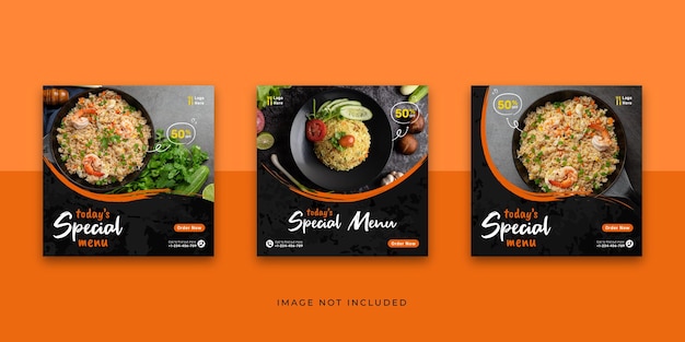 Food Social Media Instagram Post Template