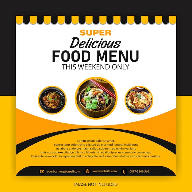 Food Social Media Post Template