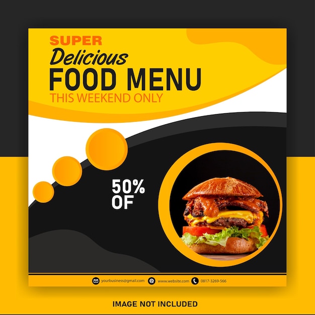 Food Social Media Post Template