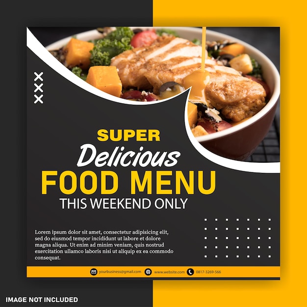 Food Social Media Post Template