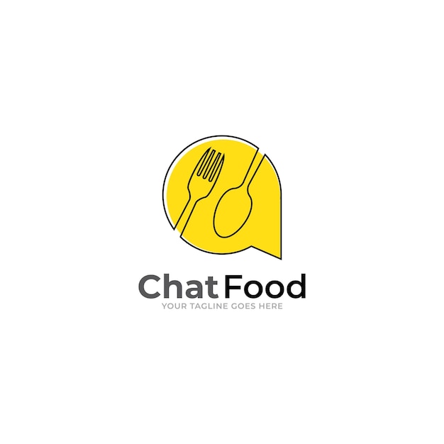 Food Talk Logo icon Design Template