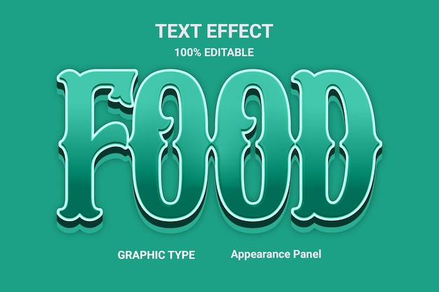 food text effect font style