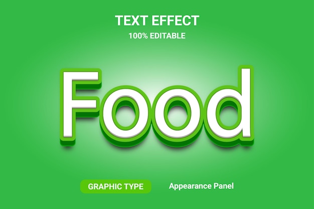 food text effects