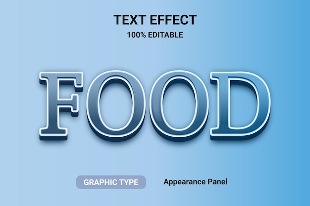 Food text effects