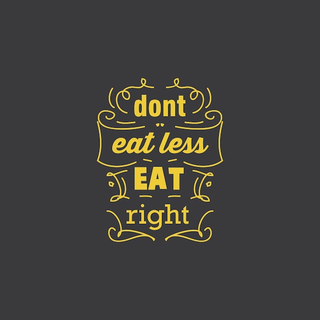 Food theme lettering