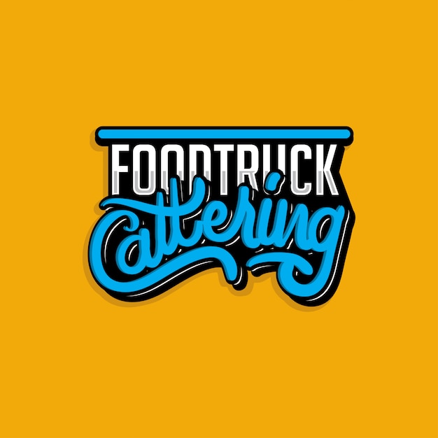 Food truck logotype