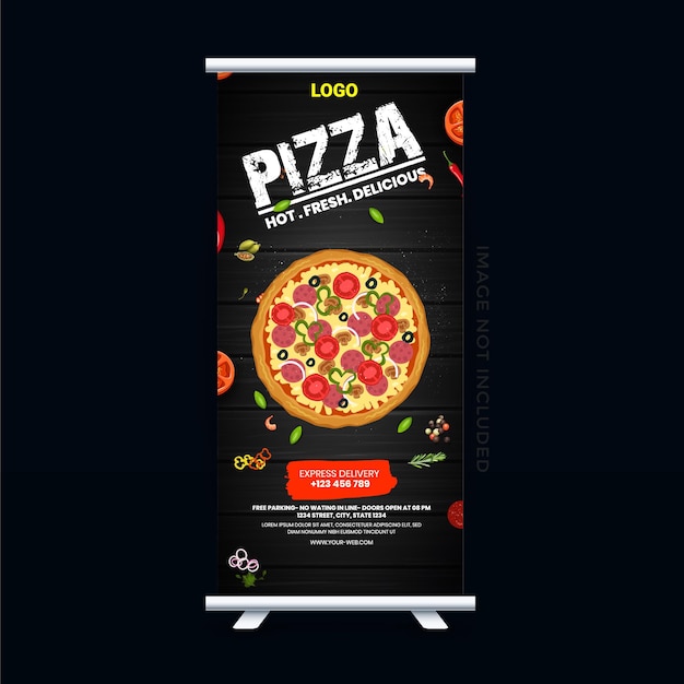 food x rollup banner design