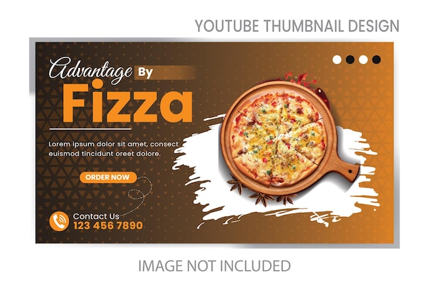 Vector food youtube thumbnail