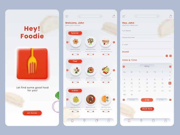 Foodiez Restaurant App UI Kit For Publishing