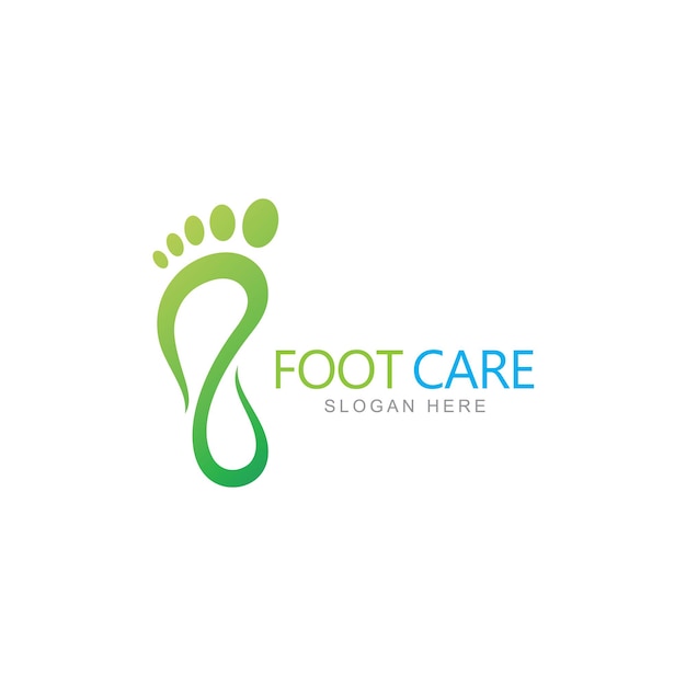 Foot care logo design template