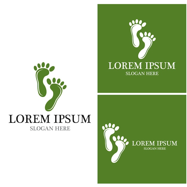 Foot Logo Template vector icon