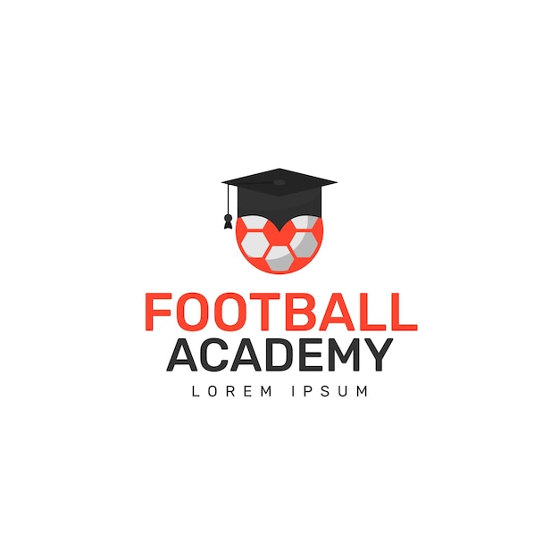 FootBall academy logo design vector