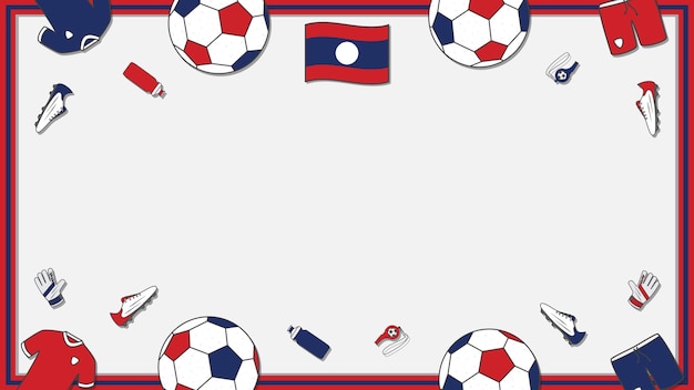 Football Background Design Template Football Cartoon Vector Illustration Championship In Laos