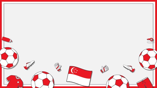 Football Background Design Template Football Cartoon Vector Illustration Soccer In Singapore