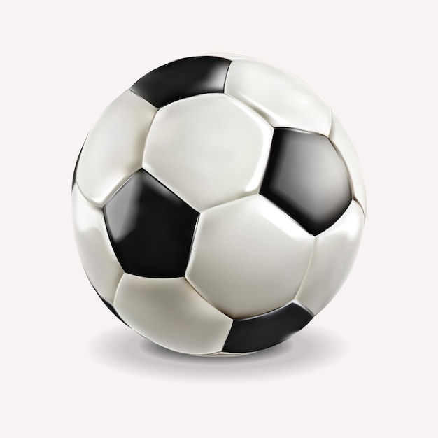 Vector football ball isolated white background vector sport vector illustration