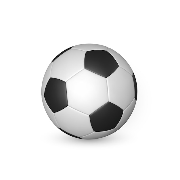 Football ball, soccer ball isolated   Realistic