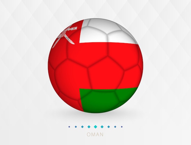 Football ball with Oman flag pattern soccer ball with flag of Oman national team