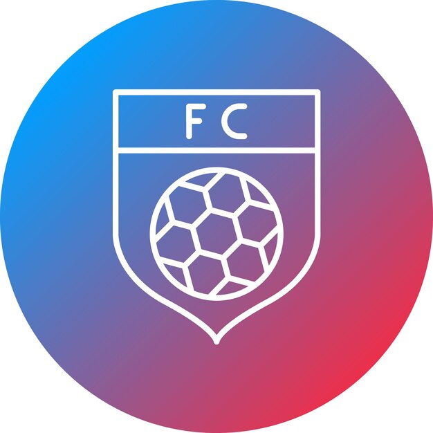 Football Club icon vector image Can be used for Soccer