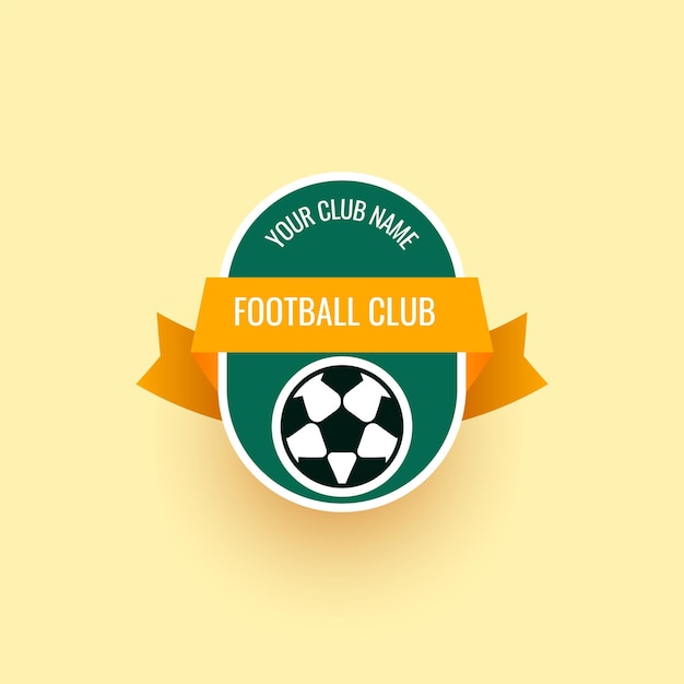 Football club logo illustration template design