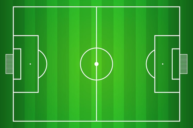 Football field top view Football background template