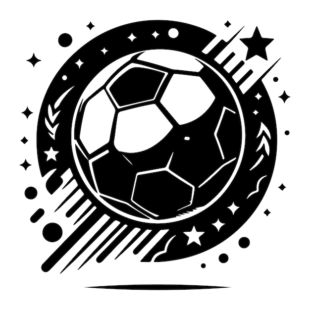 football icon silhouette vector with white background