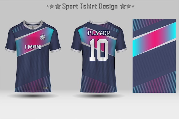 Football jersey mockup abstract geometric pattern sport tshirt design