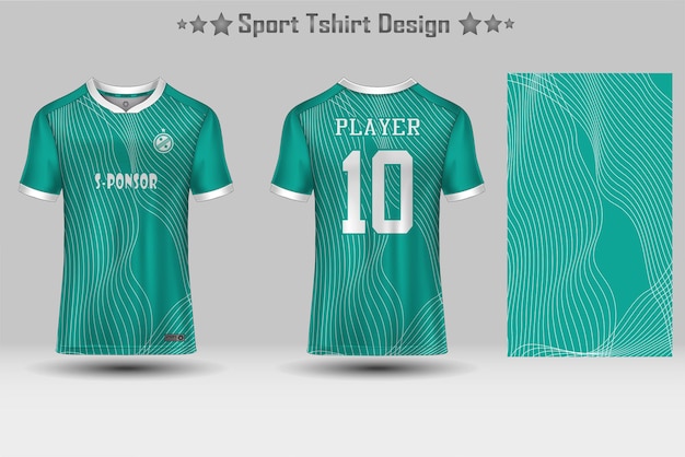 Football jersey mockup abstract geometric pattern sport tshirt design