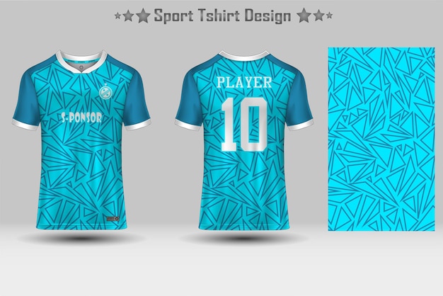 Football jersey mockup abstract geometric pattern sport tshirt design