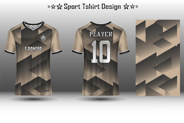 Football jersey mockup soccer jersey mockup cycling jersey mockup and sport jersey mockup with abstract geometric pattern