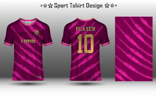 Football jersey mockup soccer jersey mockup cycling jersey mockup and sport jersey mockup with abstract geometric pattern