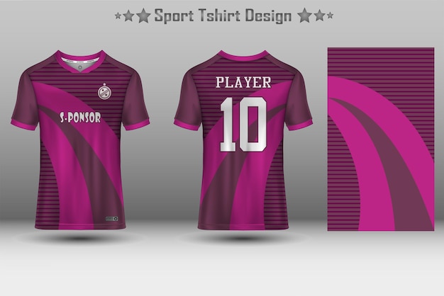 Football jersey mockup and sport jersey mockup with abstract geometric pattern