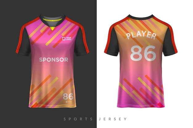 Football jersey and sports tshirt design