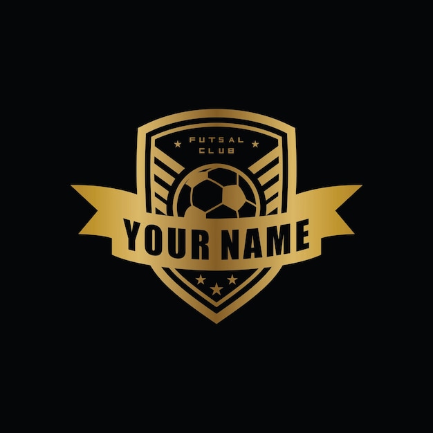 Football logo background Premium Vector