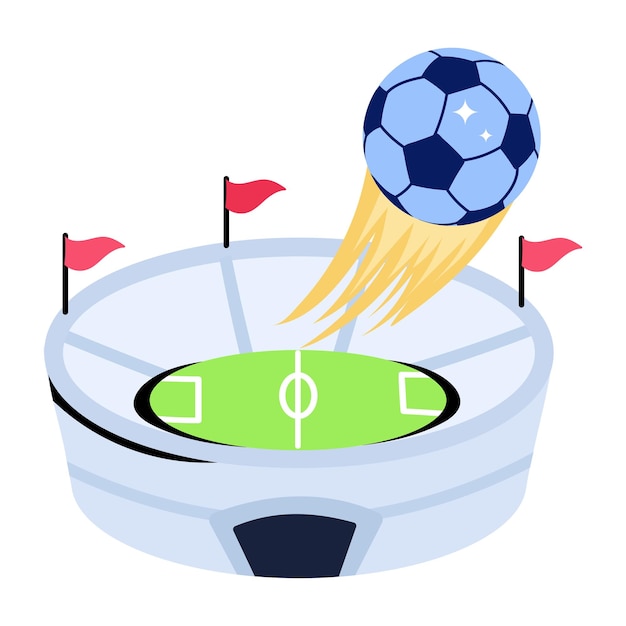 A football match flat icon download