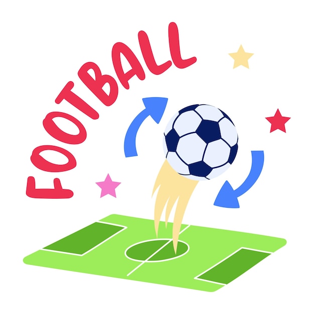 A football match flat icon download