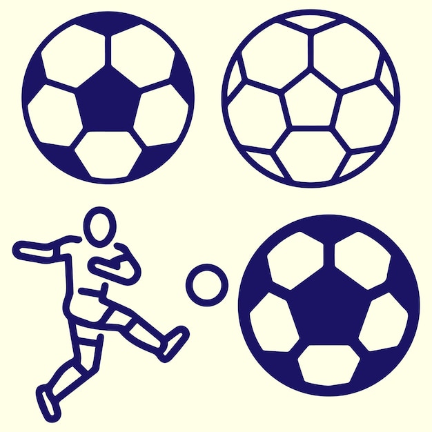 Vector football play elements vector