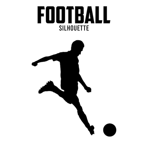 Football Player Silhouette vector stock illustration football silhoutte 08