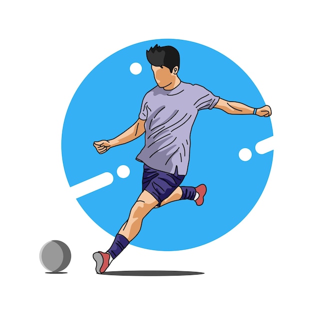 football player vector illustration gooding for tshirts wall decorations eps file