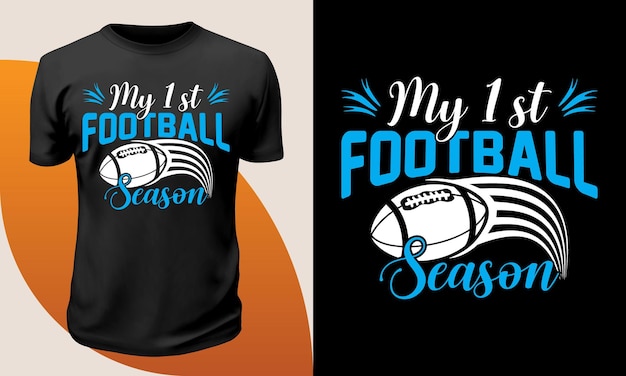 Football Season Onesie My 1st First Football Season Watching Football Tshirt Premium Vector