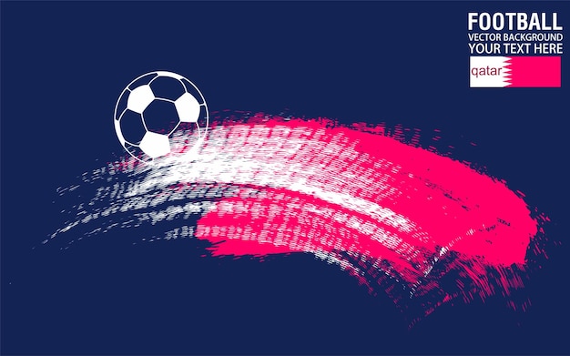 Football or soccer abstract background red vector, Football tournament, Soccer cup.